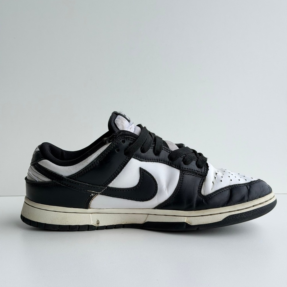 Nike Dunk Low Retro Mens 8 White Black Panda Low Top Sneakers DD1391-100 - Picture 4 of 9